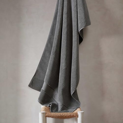 Calvin Klein Bath Towel Set 3-Piece Solid Grey 1