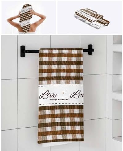 Chees D Zone Farm Stripe Retro Linen Bath Towel Set 1