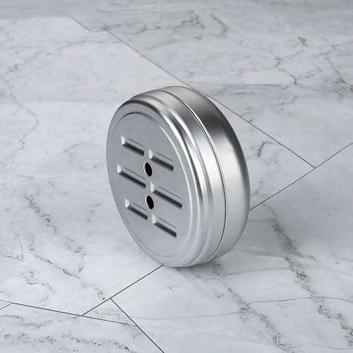 2 Pieces Aluminum Soap Dish with Drip Tray for Home Travel Camping
