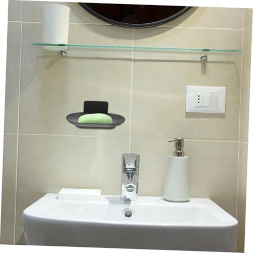 Hemoton Wall Mounted Soap Dish with Efficient Drainage