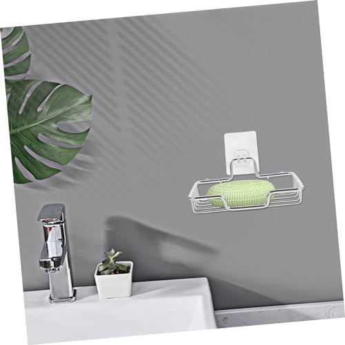 LIFKOME Wall-Mounted Soap Dish with Suction Cup for Bathroom Kitchen