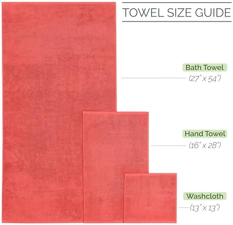 Elegant Comfort 4 Lines Viscose Stripe 6-Piece Luxury Towel Set