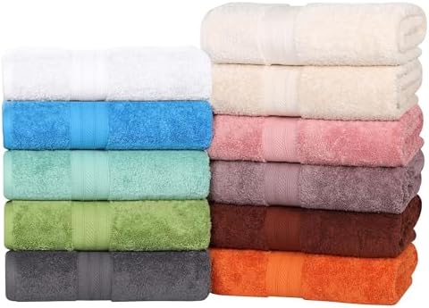 Superior 4-Piece Ivory Bath Towel Set 700GSM 100 Combed Cotton