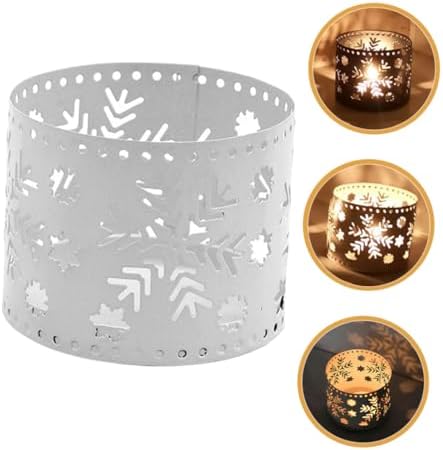 Iron Christmas Candleholder Snowflake Home Decor