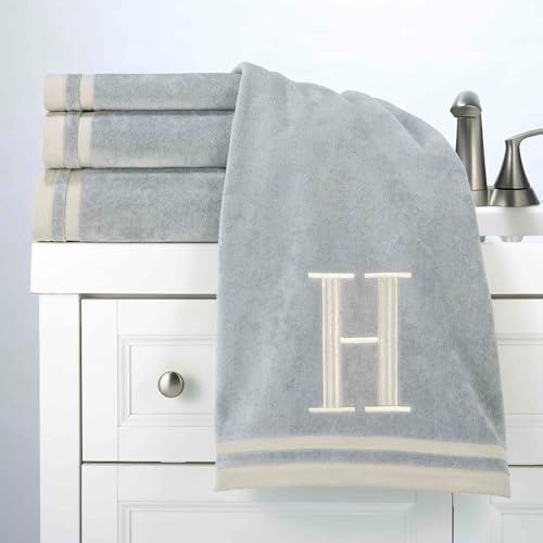Avanti Linens - Towel Set with Monogram Initial H