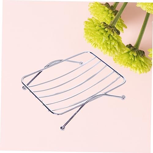 WOONEKY Square Stainless Soap Dish Holder Wall Mount Kitchen Sink Organizer