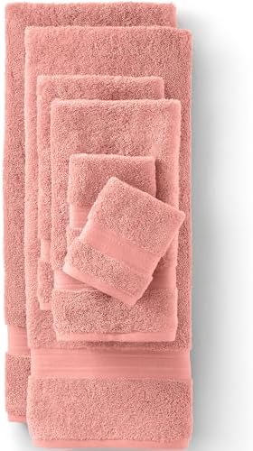 Lands End Supima Towel Rose Bud Bath Towel Set