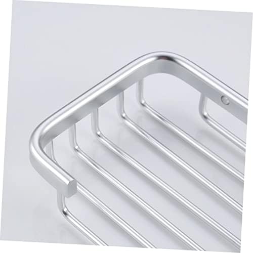 MAGICLULU Aluminium Soap Dish Holder with Drain Silver Finish