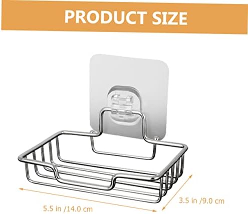 Alipis Stainless Steel Wall Mount Soap Holder for Shower and Sink