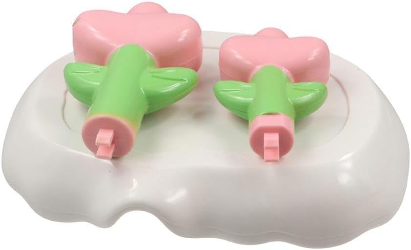 Decorative Plastic Flower Soap Holder for Bathroom and Kitchen