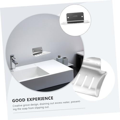 DOITOOL Wall Mounted Soap Holder Silver