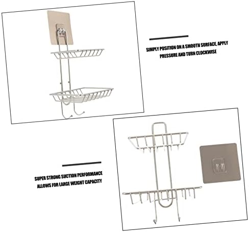 LIFKOME Double-Deck Wall Mount Soap Holder 1