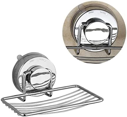 Modern Stainless Steel Soap Holder Suction Cup Wall Mount