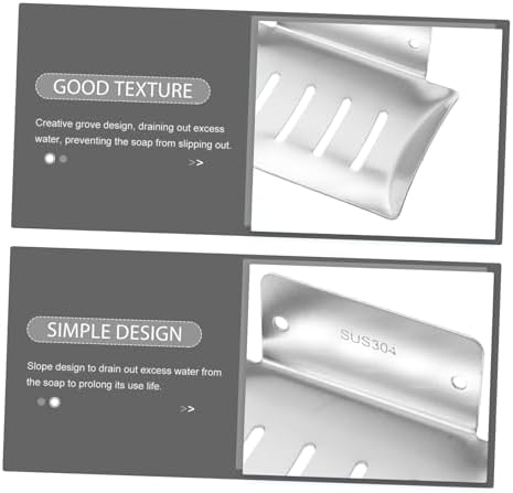 COSMEVIVI Punch Design Soap Dish Holder No Drilling