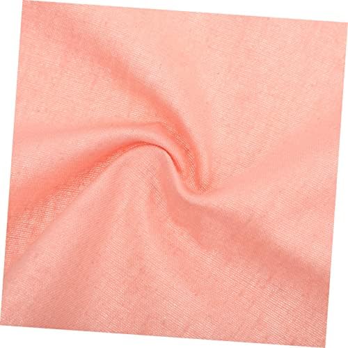 COSMEVIVI 8 Pcs Cotton Linen Pink Hand Towels Set 1