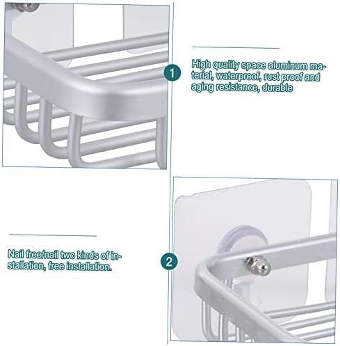 HOLIDYOYO Stainless Steel Wall Soap Dish Set