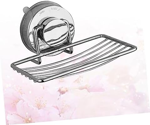 Modern Stainless Steel Soap Holder Suction Cup Wall Mount
