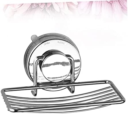 Holibanna Punch-Free Soap Dish Holder with Drain Rack and Suction Cup