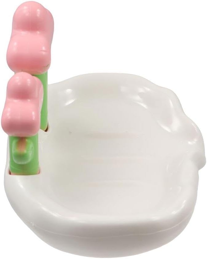 Decorative Plastic Flower Soap Holder for Bathroom and Kitchen