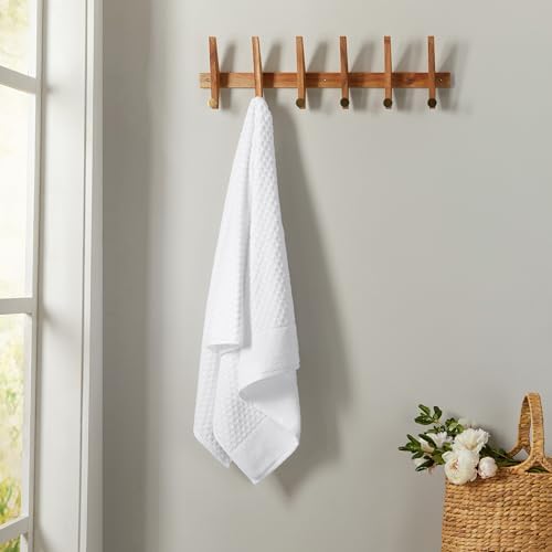 Great Bay Home White Bath Towel Set - 4 Pack 54x27
