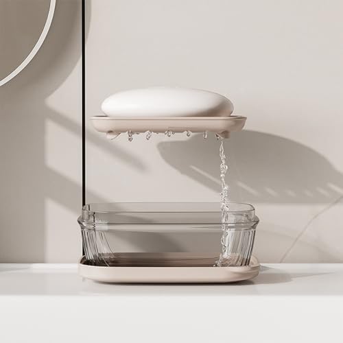 Lovskoo Leakproof Soap Case with Lid and Drainage Tray 1