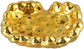 Kopida Gold Silver Soap Dish Holder Self Draining Non-Slip 1