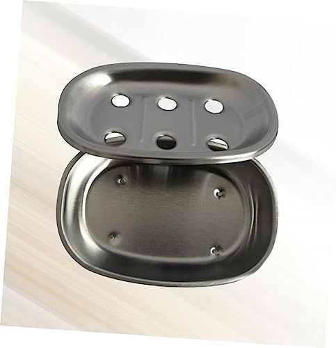 Anneome Stainless Steel Double Layer Soap Dish Holder Drainer