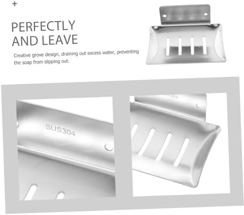 Hoement Self Draining Soap Dish Wall Mount Pedestal