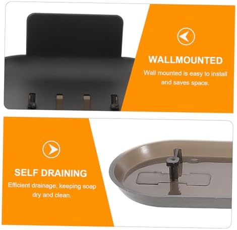 Modern Wall-Mounted Soap Dish Aluminum Self Draining for Home Hotel