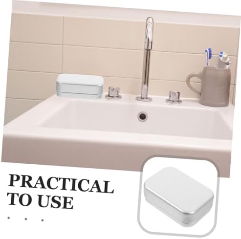 Zerodeko 2Pcs Aluminum Travel Soap Dish with Leak-Proof Lid