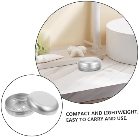 2pcs Travel Soap Dish Holder Leakproof Soap Case with Lid