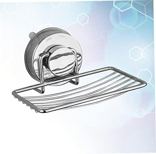 Anneome Suction Cup Soap Dish Holder Stainless Steel Easy Install No Drill
