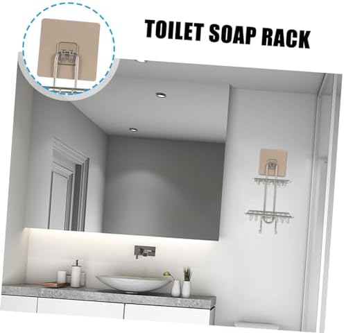 LIFKOME Double-Deck Wall Mount Soap Holder 1