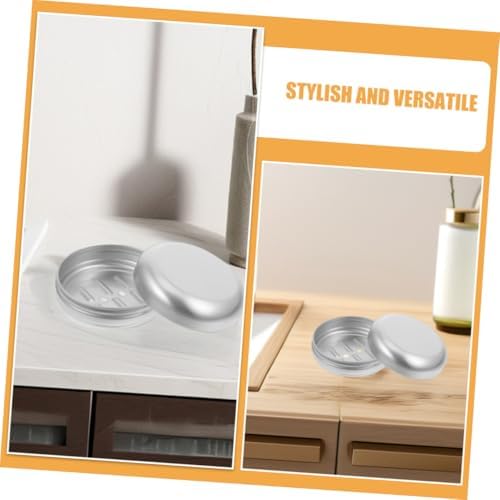 Zerodeko Round Soap Case Aluminum Soap Holder