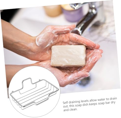 LIFKOME Wall-Mounted Soap Dish with Suction Cup for Bathroom Kitchen