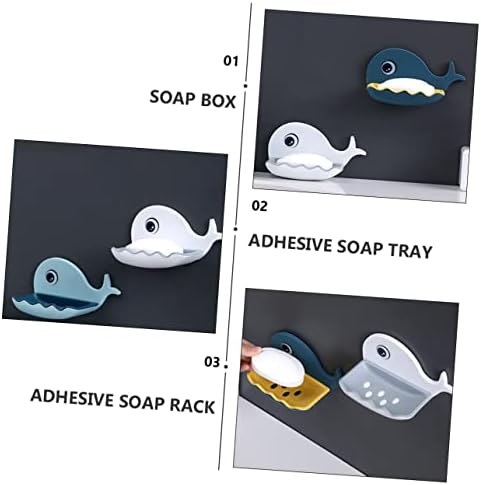 HAKIDZEL Wall Mount Soap Dish with Double Drainage