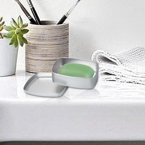 Ynnhik Aluminum Soap Dish 150ml Leakproof Travel Case