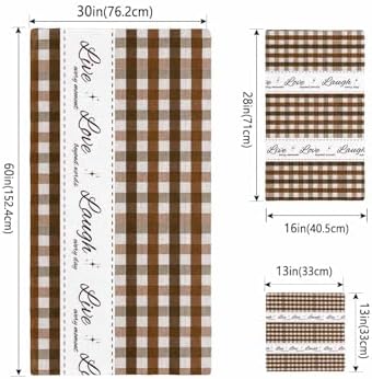 Chees D Zone Farm Stripe Retro Linen Bath Towel Set 1