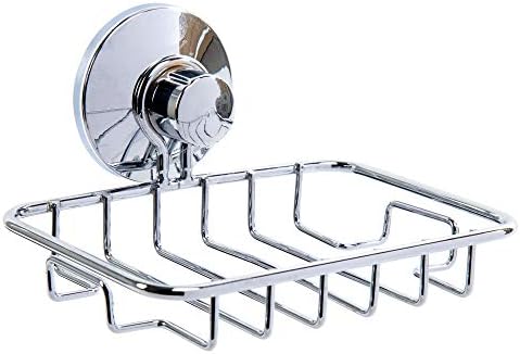 Bodico Metal Soap Dish Holder Chrome Silver 375 x 1 x 5