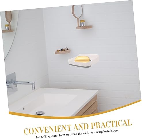 Zerodeko 1 Set Slotted Soap Holder No Drilling Bathroom Organizer 1