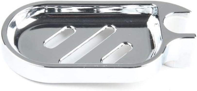 Pokinge 2pcs Adjustable Soap Holder with Chrome Plated ABS Tray
