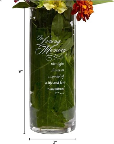 In Loving Memory Candlestick Holder 9x3 Inches