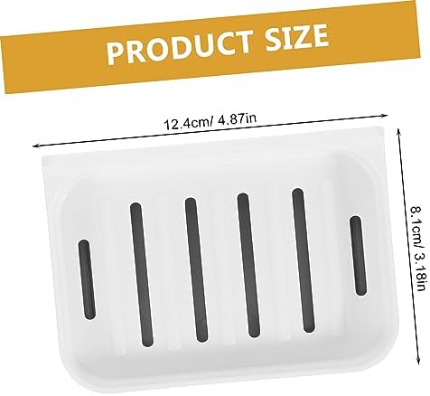 1set Absorbent Diatom Soap Dish Sturdy Bathroom Organizer