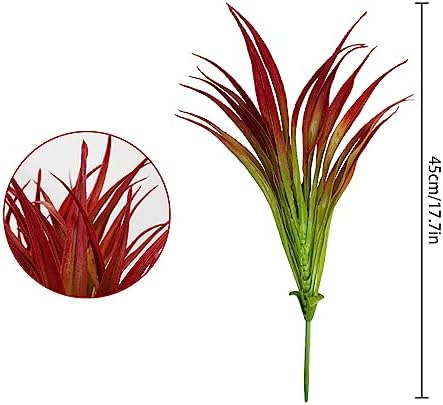 24Pcs Artificial Grass Plants for Home Garden Decor 1