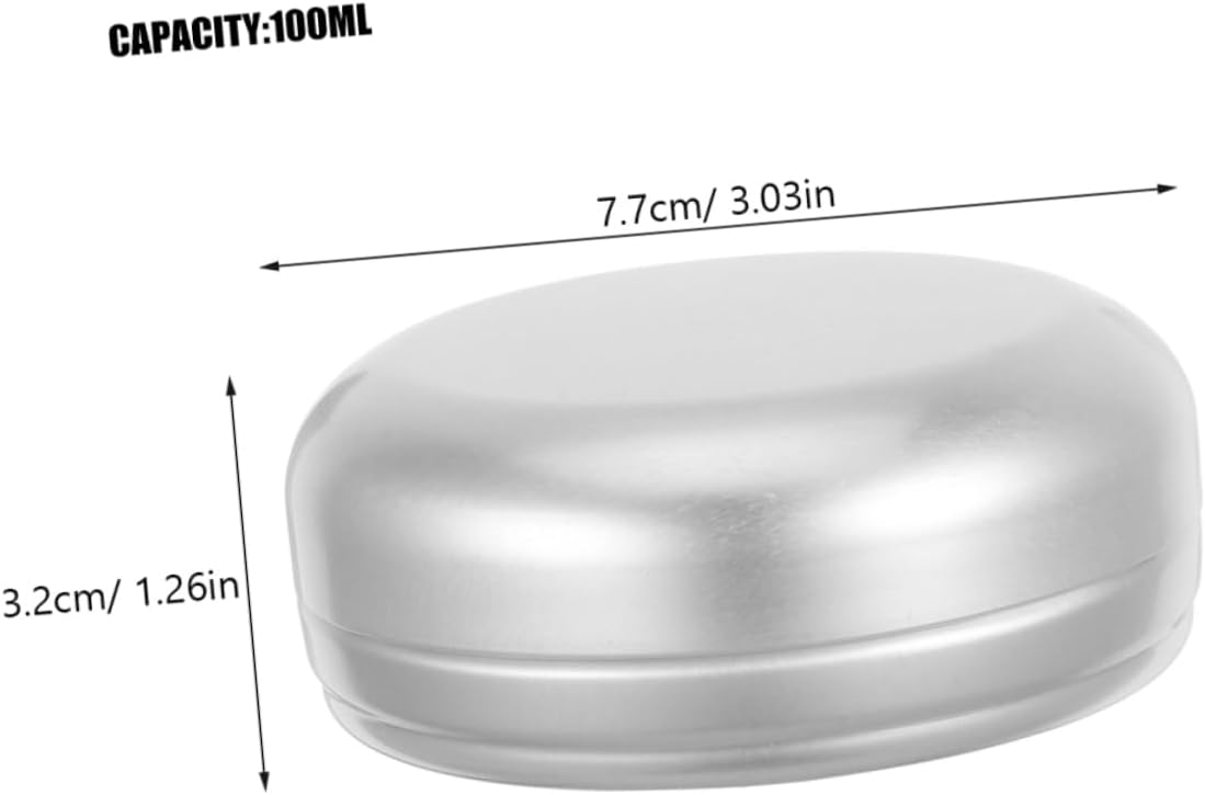 Zerodeko Round Soap Case Aluminum Soap Holder