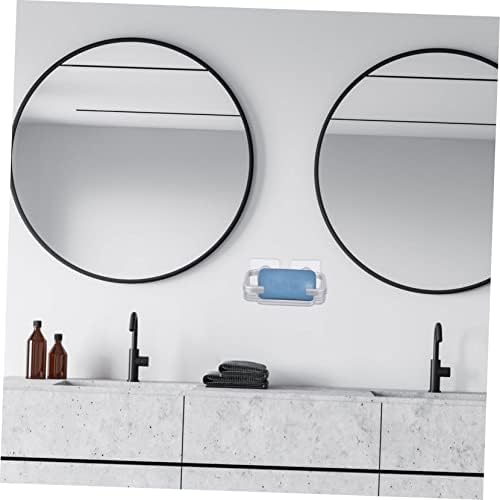 ETHZZLE No-Punch Wall Mount Soap Holder Silver