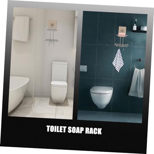 Modern Wall Mount Soap Holder Stainless Steel Double-Deck
