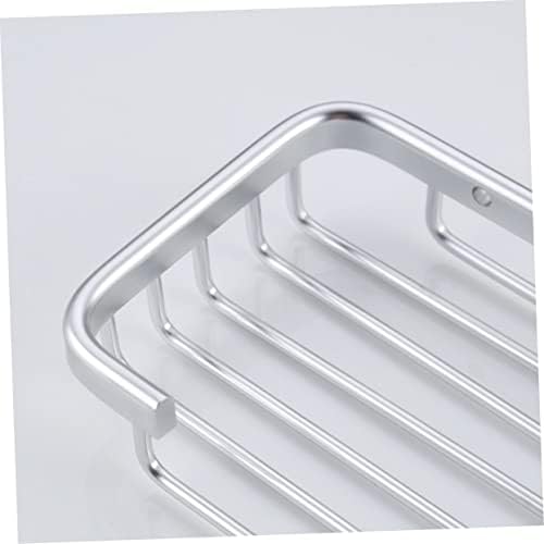 GLEAVI Aluminium Soap Holder Silver Drain Soap Dish