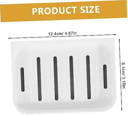 LIFKOME Wall Mount Soap Holder Diatomite Absorbent Dish