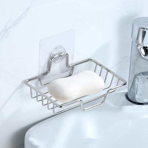 Stainless Steel Soap Dish with Anti-Rust Coating and Anti-Slip Design